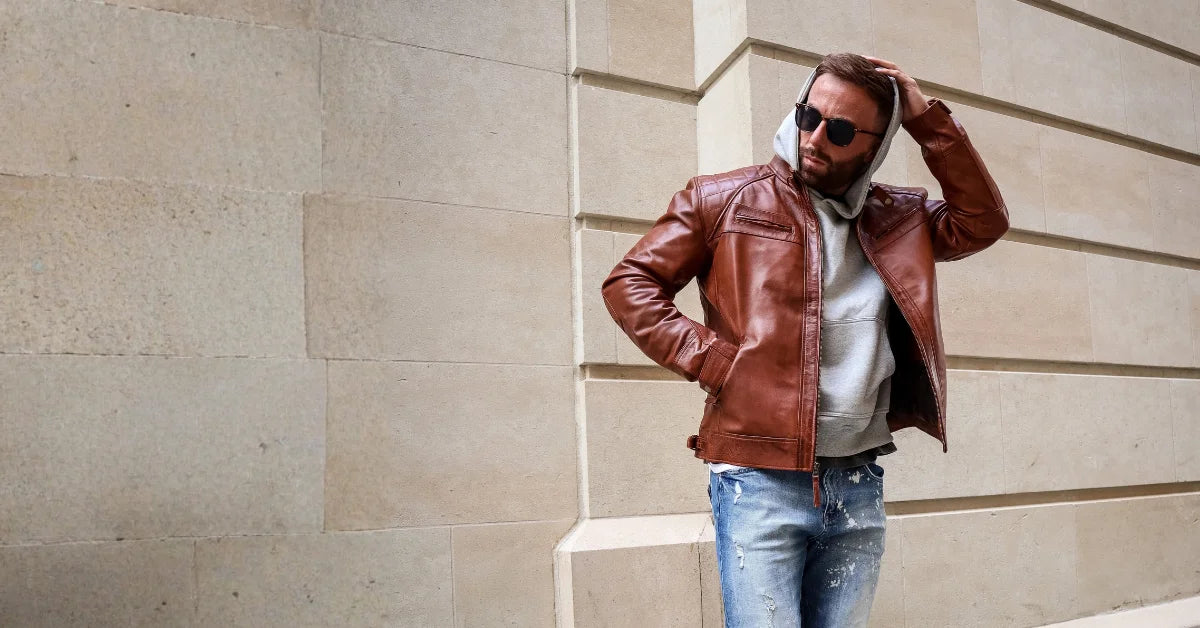 Cognac Leather Jacket Outfit Ideas