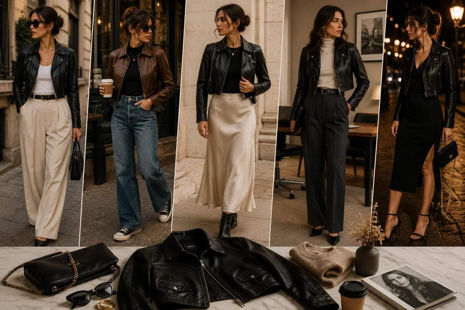 How to Style a Cropped Leather Jacket Outfit Ideas for Women