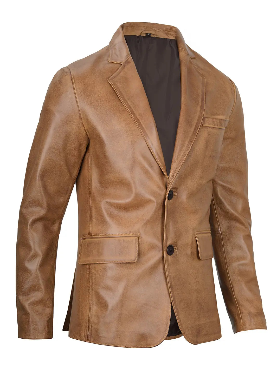 Mens leather blazer