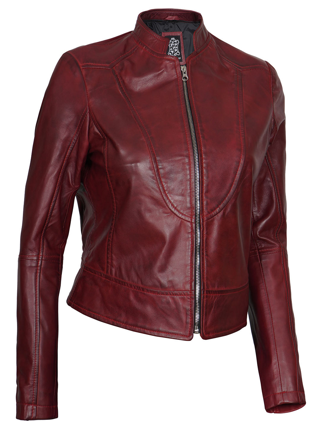 Womens Biker Leather Jacket