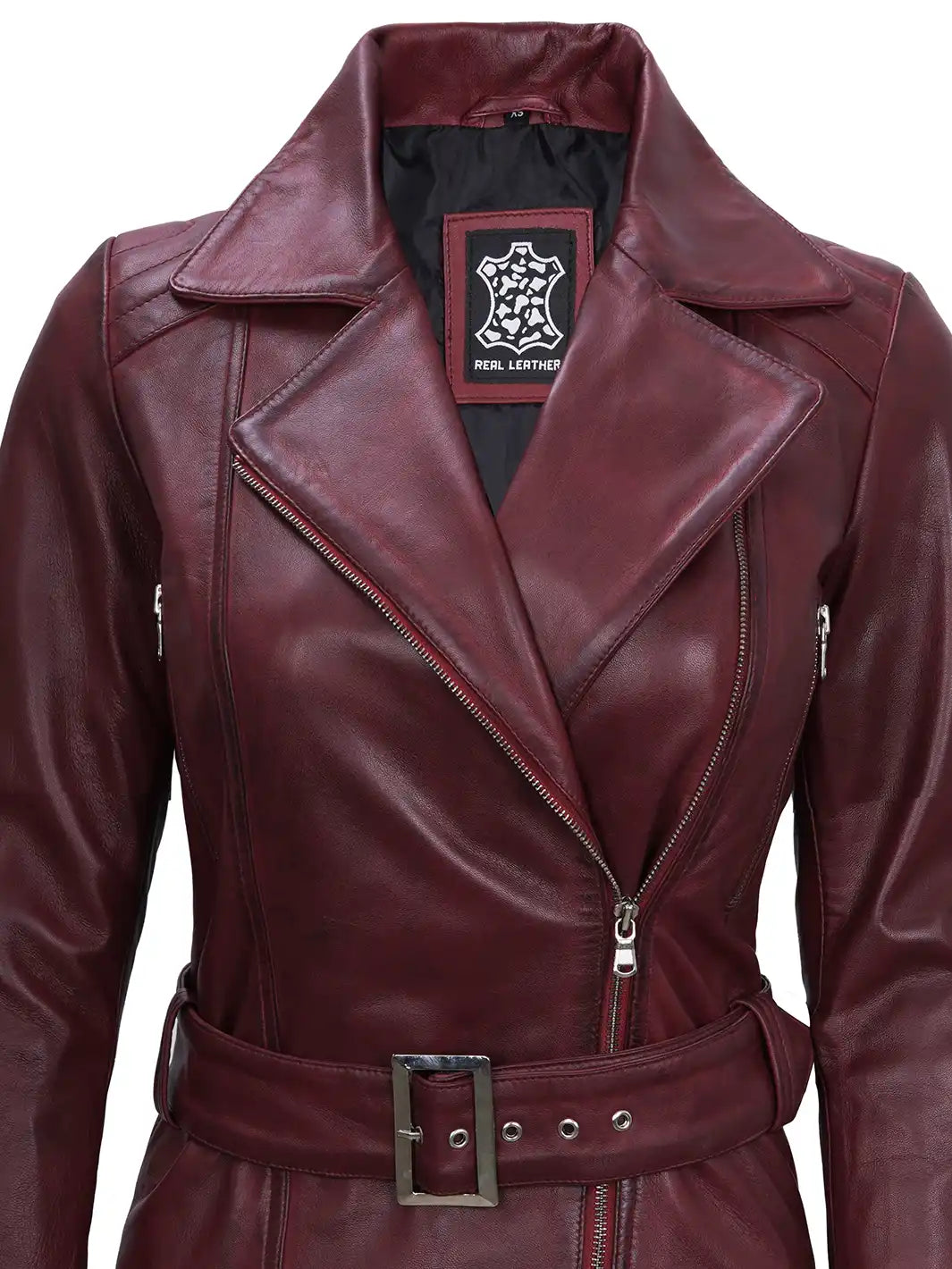 Womens moto leathher jacket