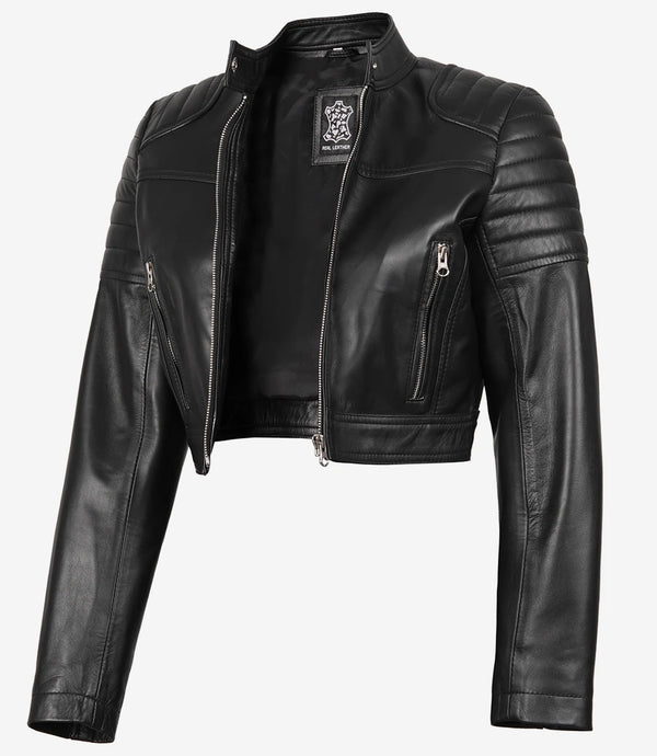 womens cropped jacket