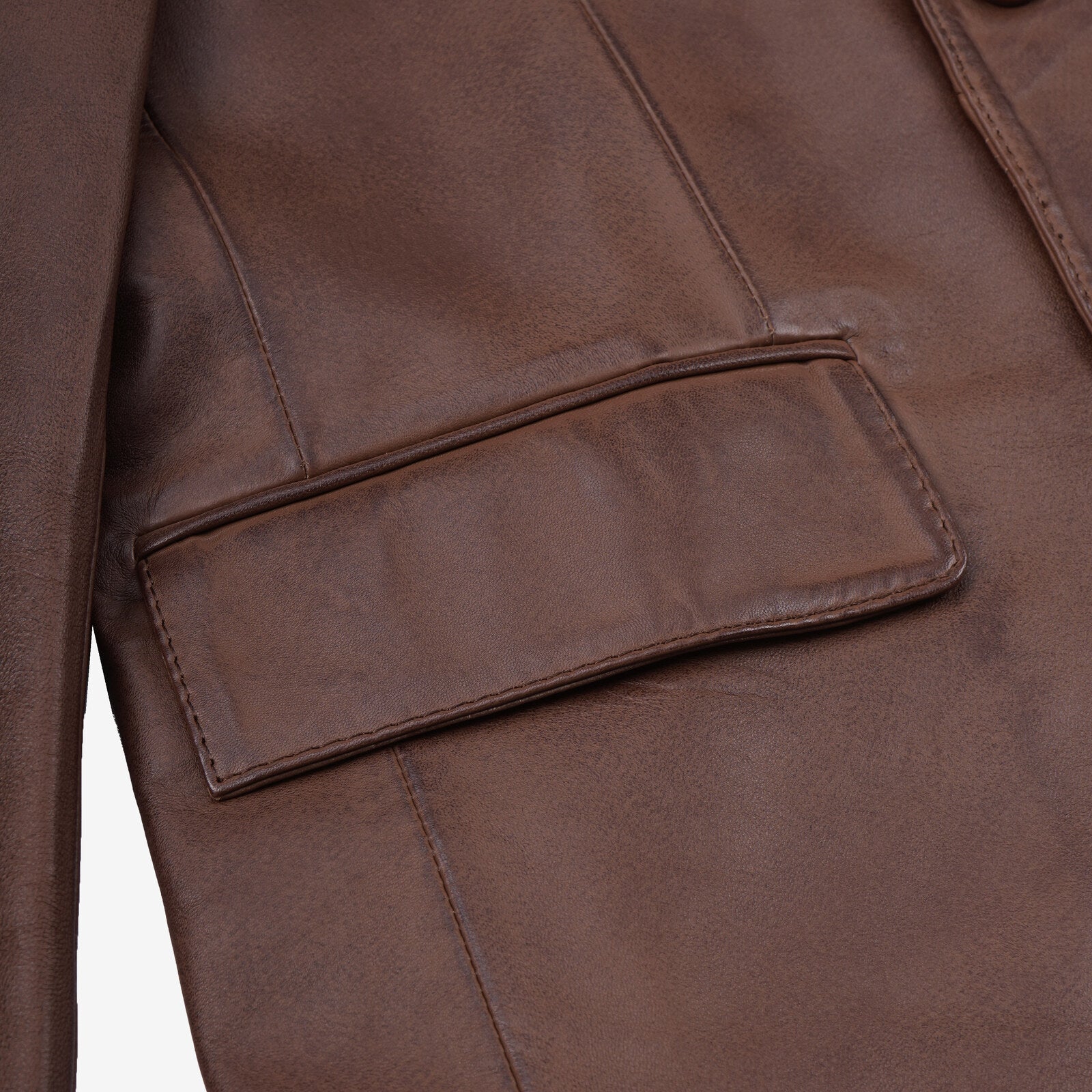 FLAP POCKETS, TWO-BUTTON FRONT