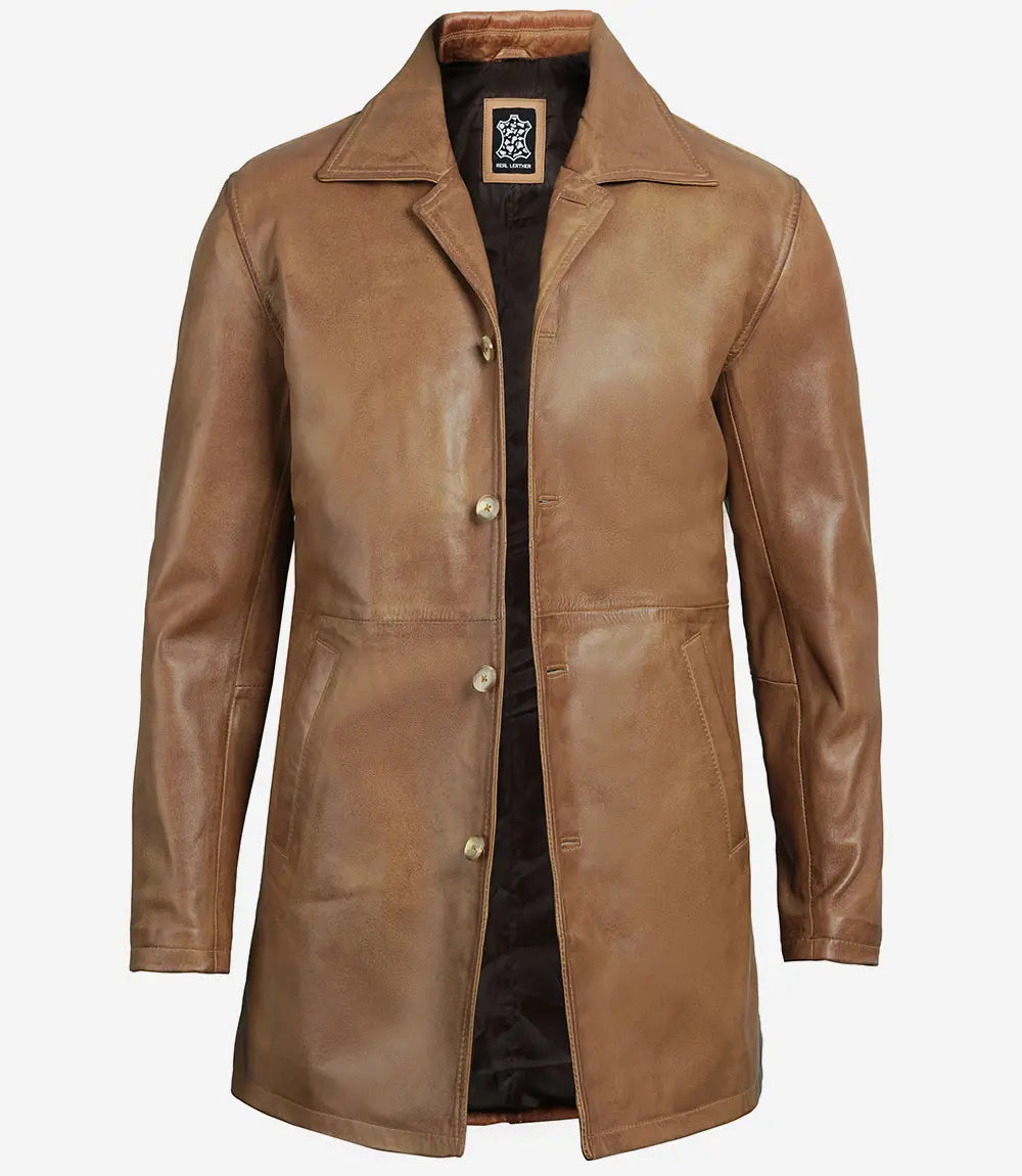 leather coat for men