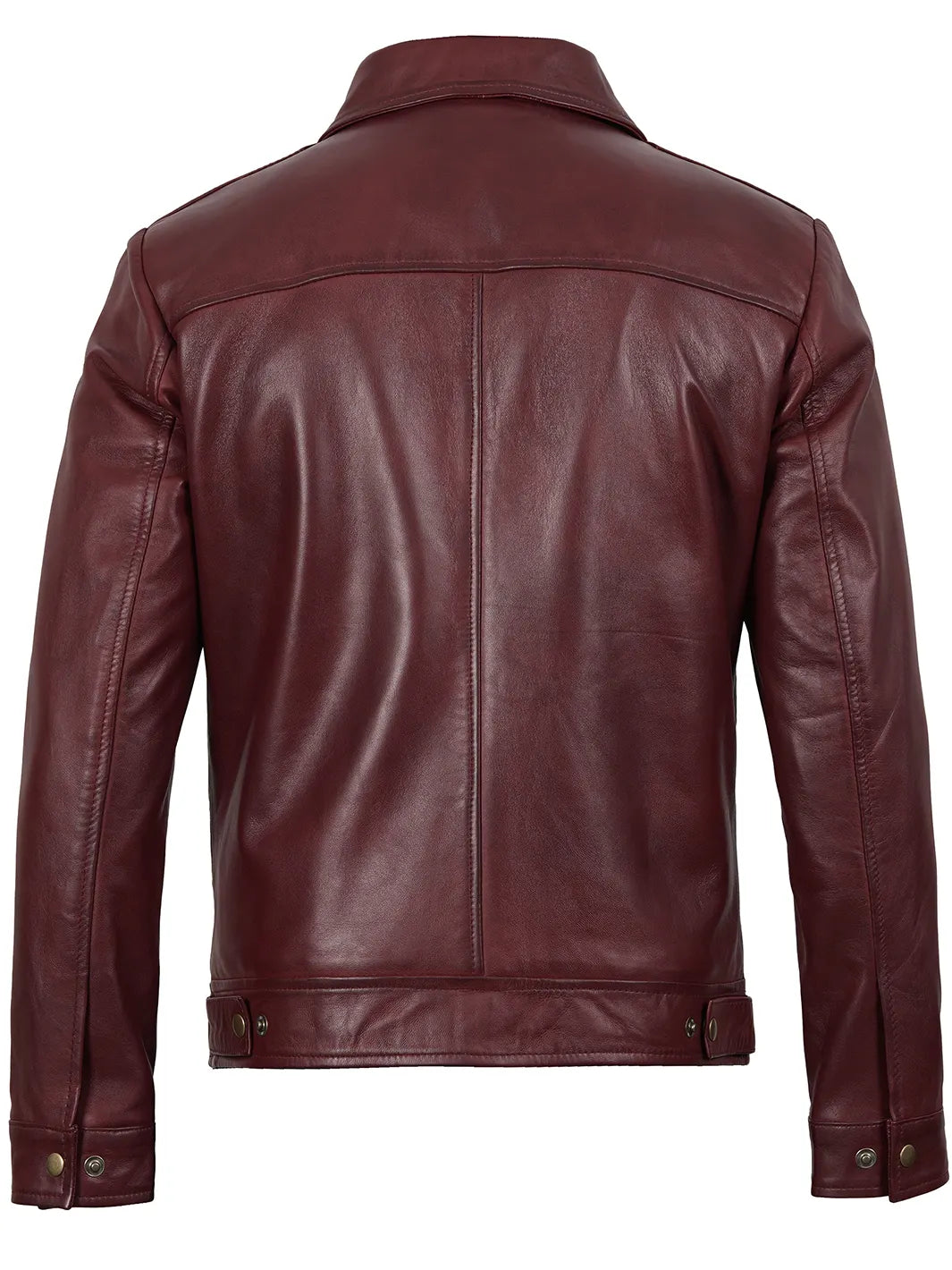 real leather blazer mens maroon