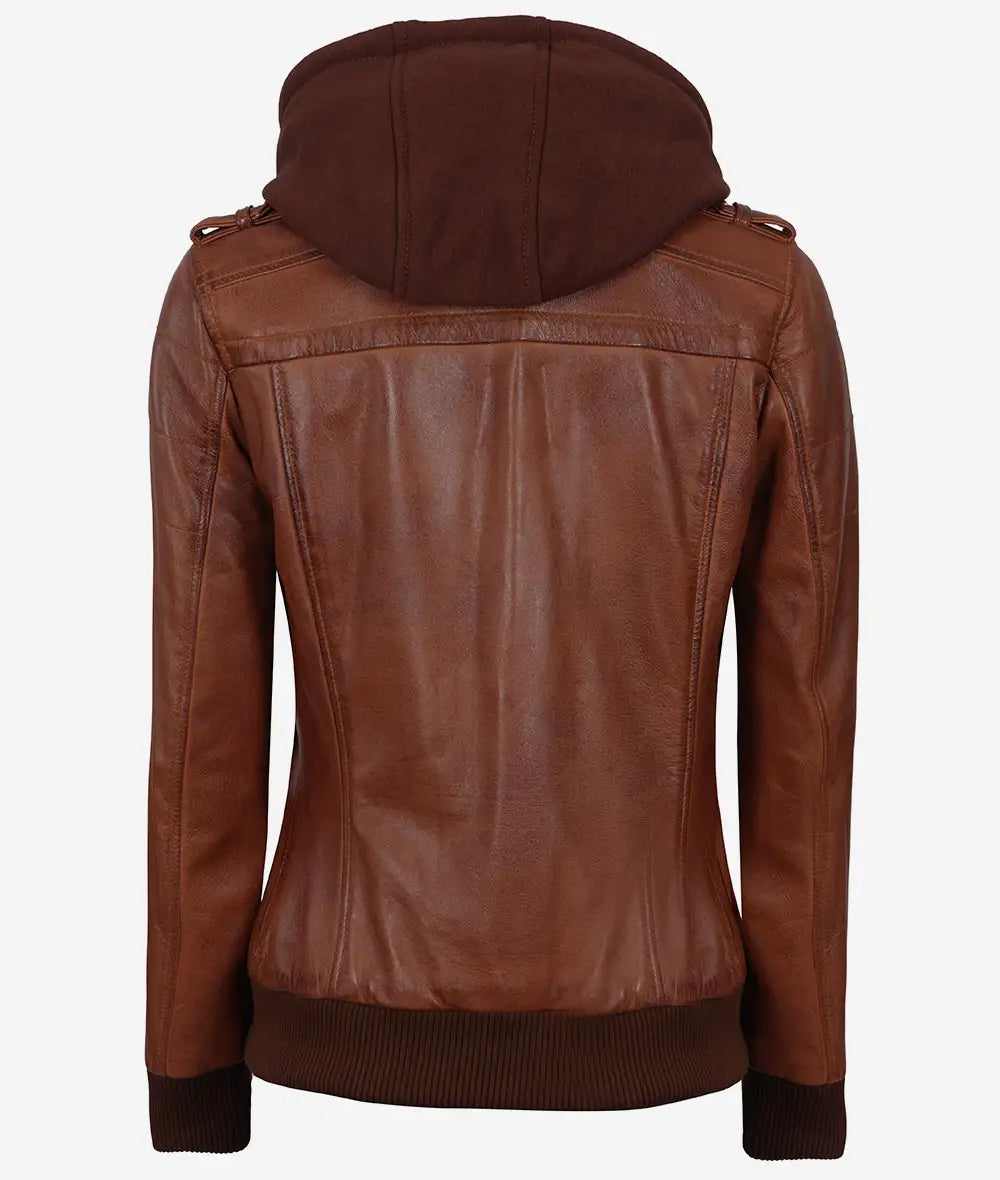 cognac mens brown leather jacket