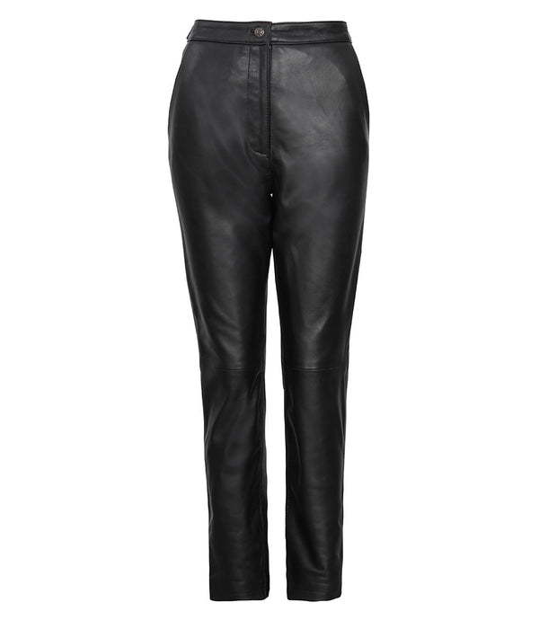 womens-black-leather-pants