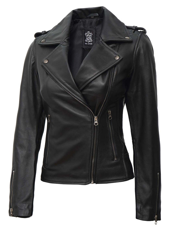 Women Black Leather Jacket