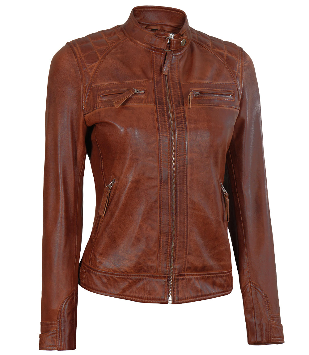 Cafe Racer Leather Jacket