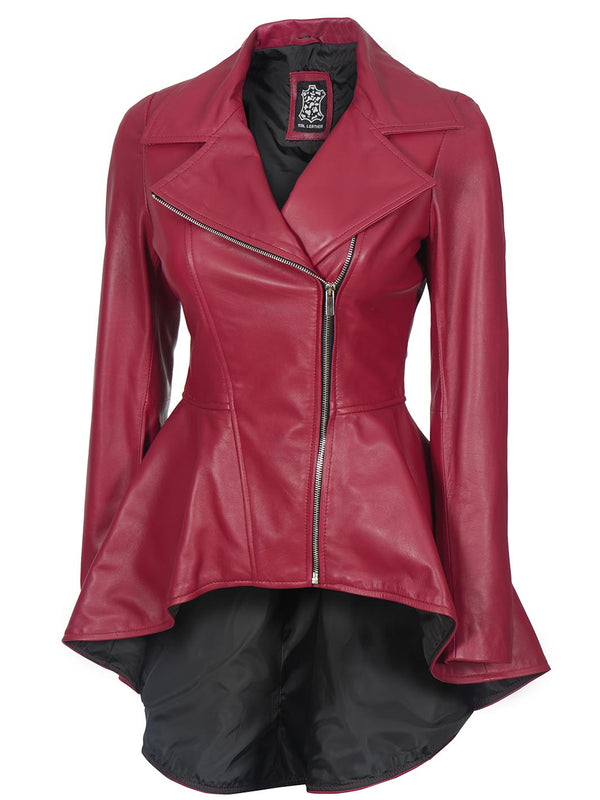 Womens Pink Leather Jacket